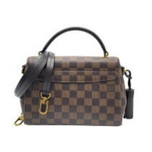 Louis Vuitton Croisette Damier Brown Shoulder Bag Leather